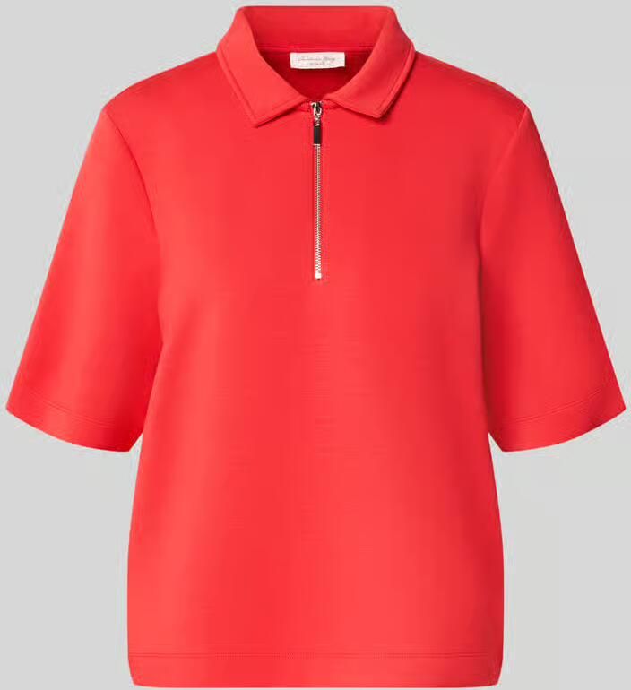 Christian Berg Woman regular fit poloshirt met ritssluiting - Foto 2