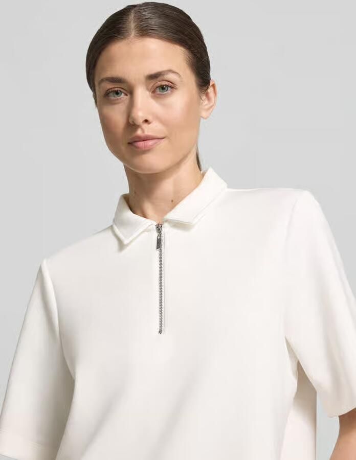 Christian Berg Woman regular fit poloshirt met ritssluiting