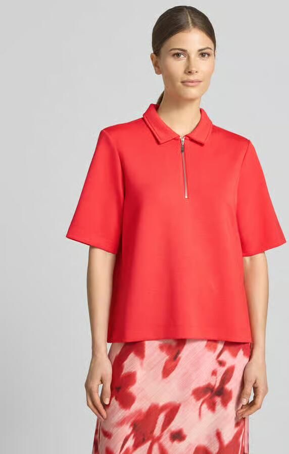 Christian Berg Woman regular fit poloshirt met ritssluiting - Foto 2