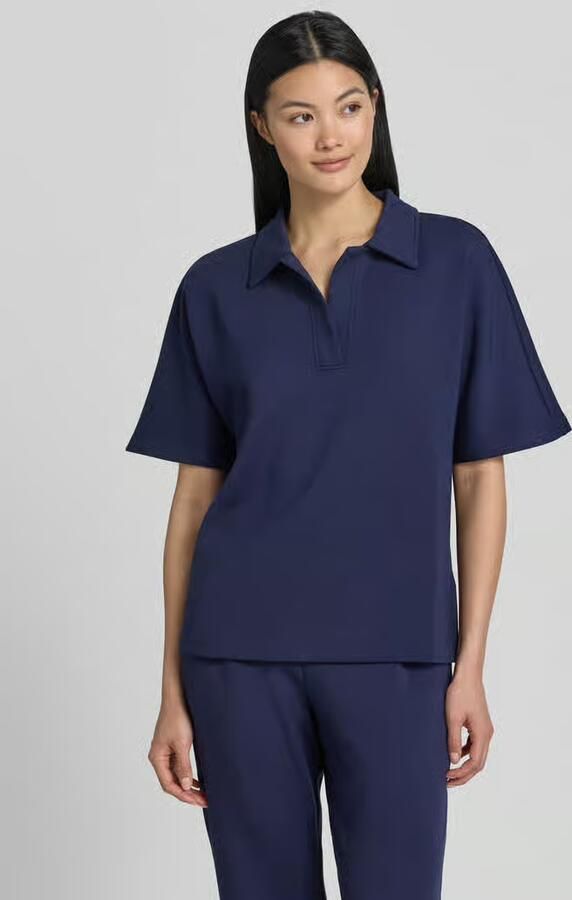 Christian Berg Woman regular fit poloshirt met V-hals