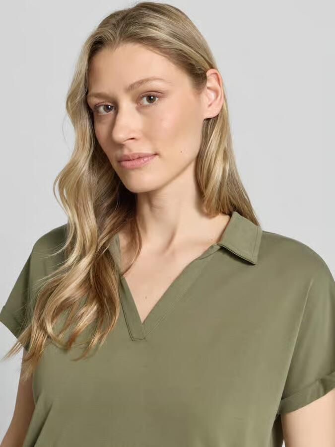 Christian Berg Woman regular fit poloshirt van modalmix