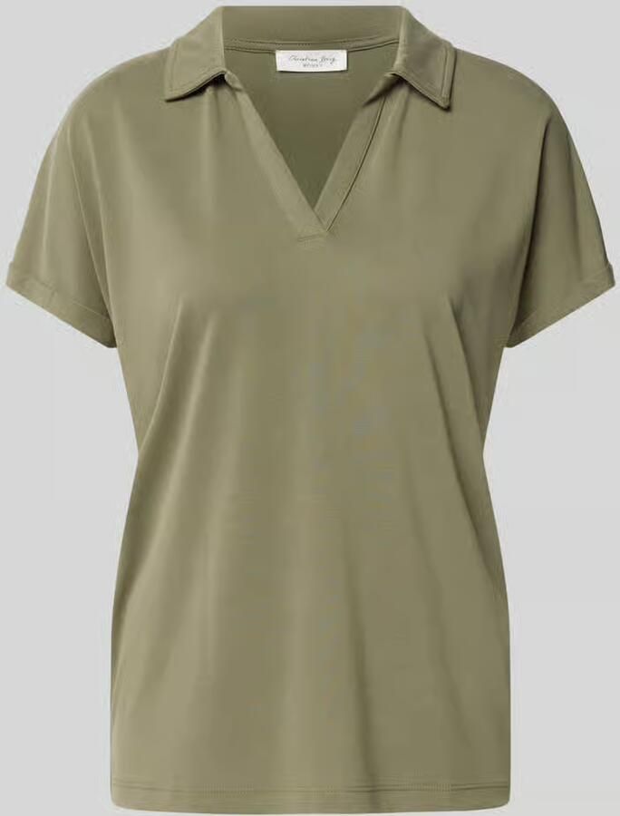 Christian Berg Woman regular fit poloshirt van modalmix - Foto 2
