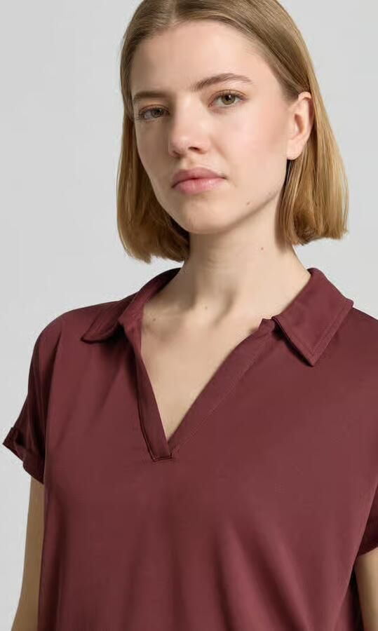 Christian Berg Woman regular fit poloshirt van modalmix