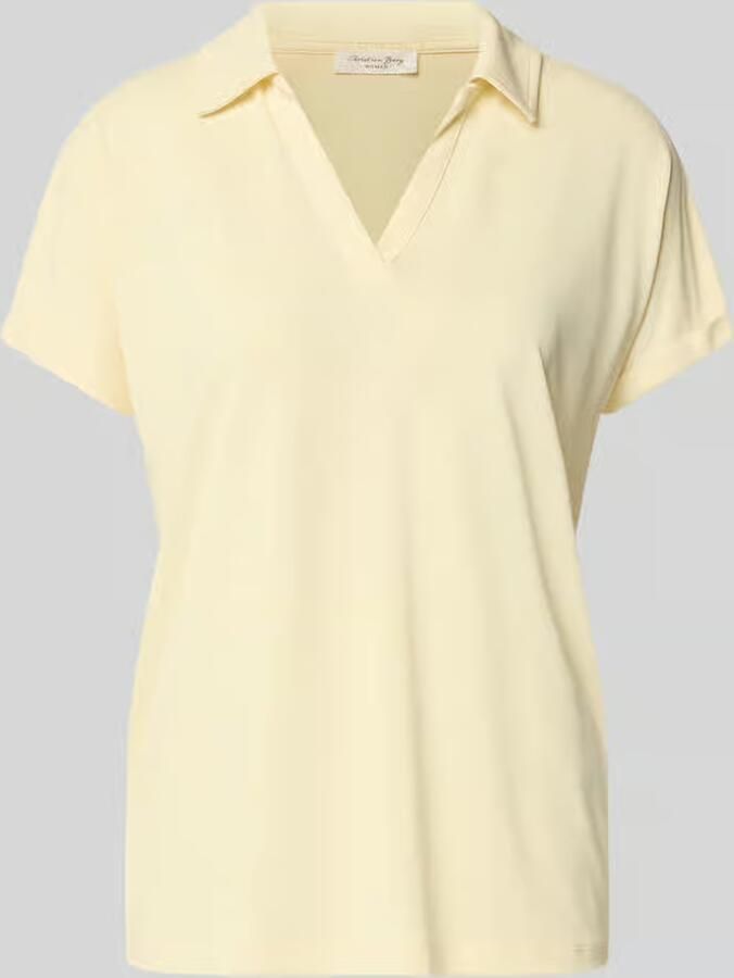 Christian Berg Woman regular fit poloshirt van modalmix - Foto 2
