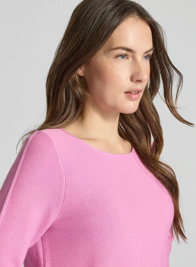 Christian Berg Woman Regular fit pullover met structuurmotief