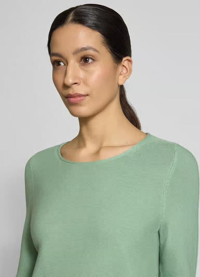 Christian Berg Woman Regular fit pullover met structuurmotief