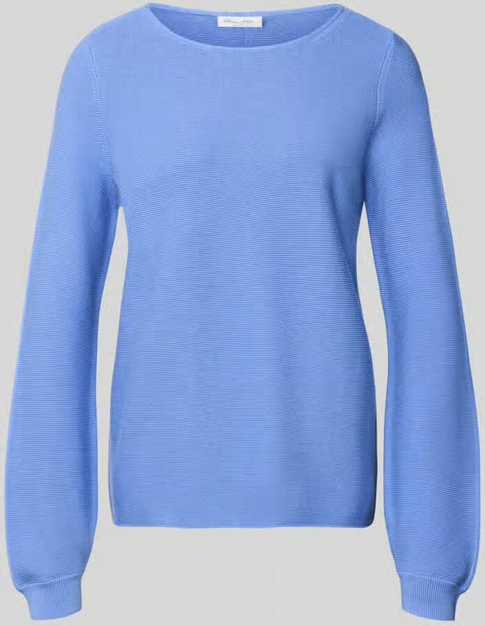 Christian Berg Woman Regular fit pullover met structuurmotief