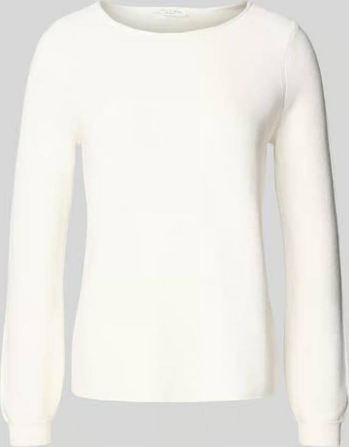 Christian Berg Woman Regular fit shirt met lange mouwen van puur katoen in gebreide look - Foto 2