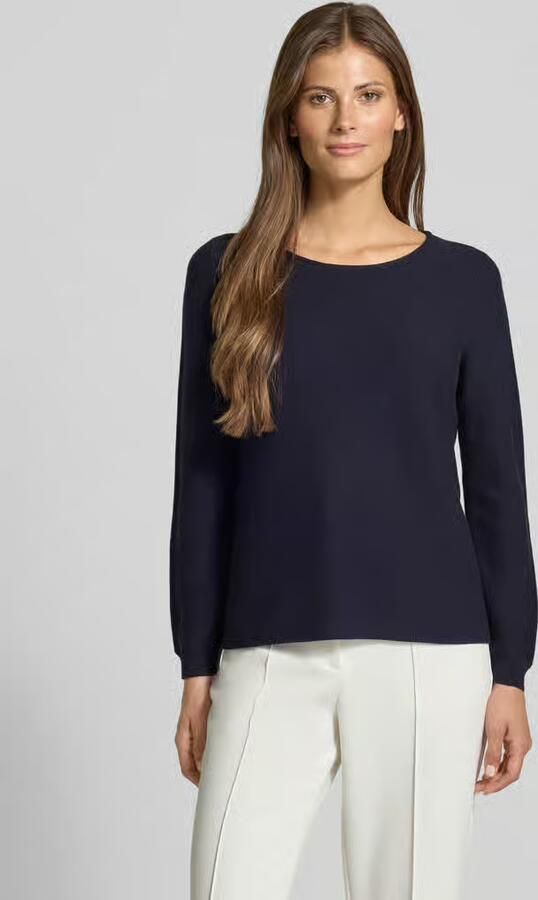 Christian Berg Woman Regular fit shirt met lange mouwen van puur katoen in gebreide look - Foto 2
