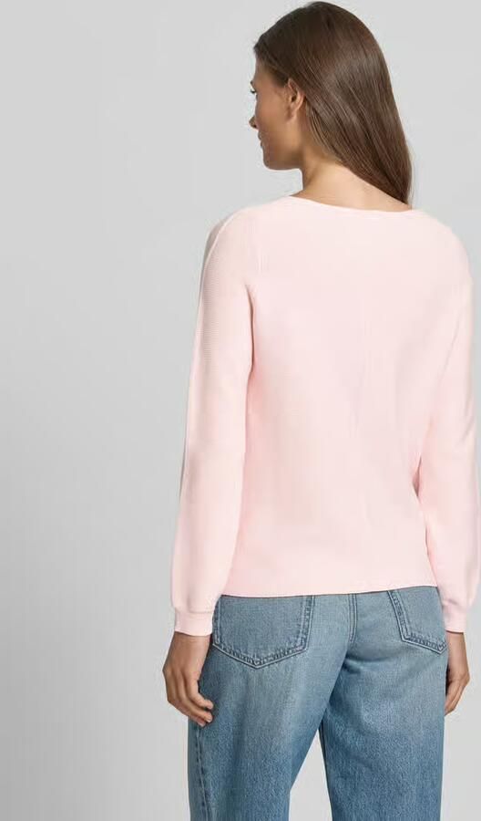 Christian Berg Woman Regular fit shirt met lange mouwen van puur katoen in gebreide look