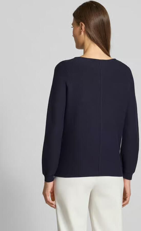 Christian Berg Woman Regular fit shirt met lange mouwen van puur katoen in gebreide look