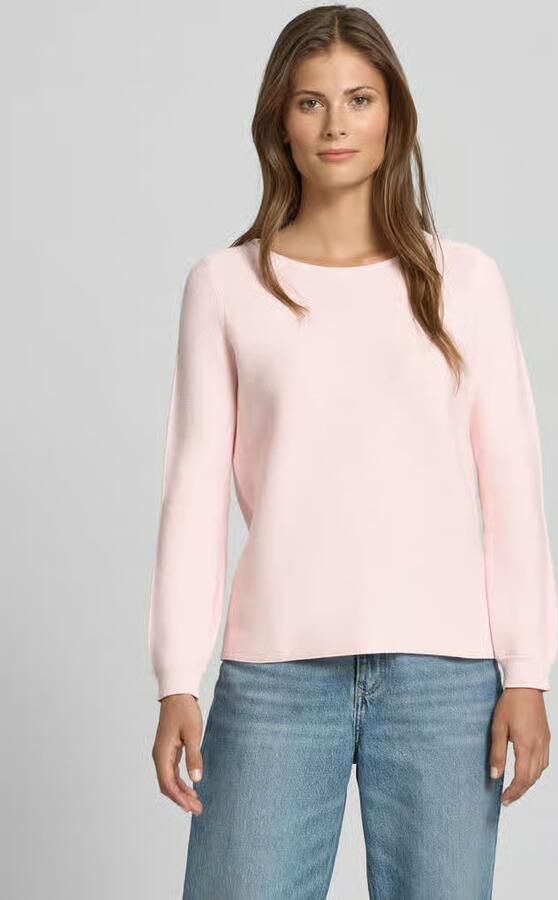 Christian Berg Woman Regular fit shirt met lange mouwen van puur katoen in gebreide look - Foto 2