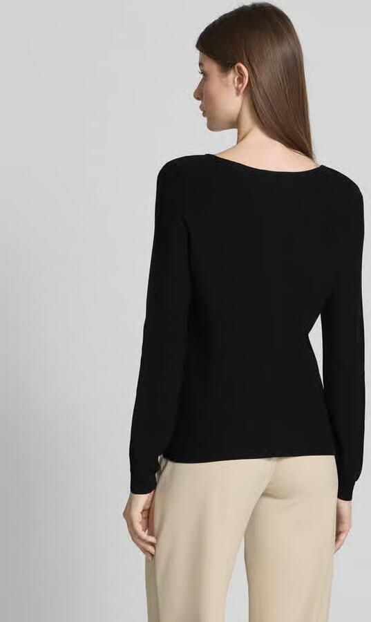 Christian Berg Woman Regular fit shirt met lange mouwen van puur katoen in gebreide look