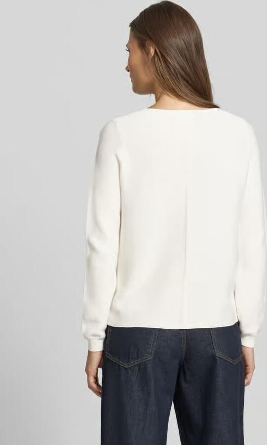 Christian Berg Woman Regular fit shirt met lange mouwen van puur katoen in gebreide look