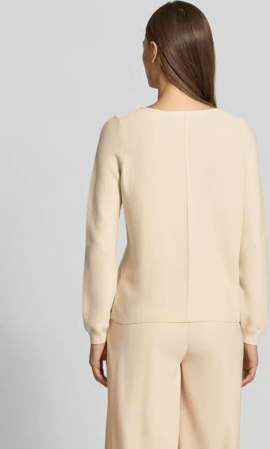 Christian Berg Woman Regular fit shirt met lange mouwen van puur katoen in gebreide look