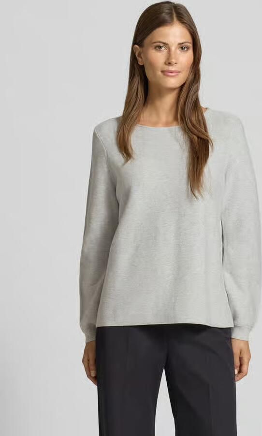 Christian Berg Woman Regular fit shirt met lange mouwen van puur katoen in gebreide look - Foto 2