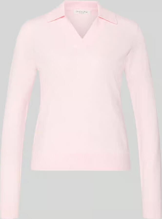 Christian Berg Woman Regular fit shirt met lange mouwen van viscosemix met polokraag - Foto 2