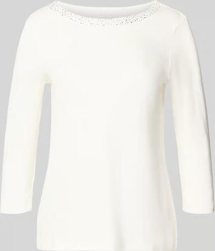 Christian Berg Woman T-shirt met siersteentjes en 3 4-mouwen