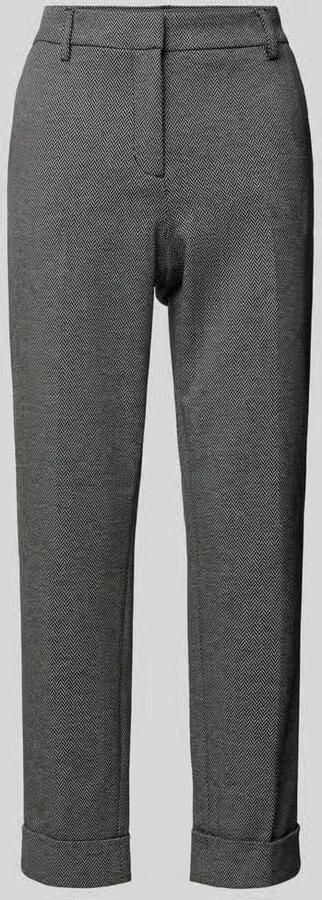 Christian Berg Woman Regular fit stoffen broek met riemlussen - Foto 7