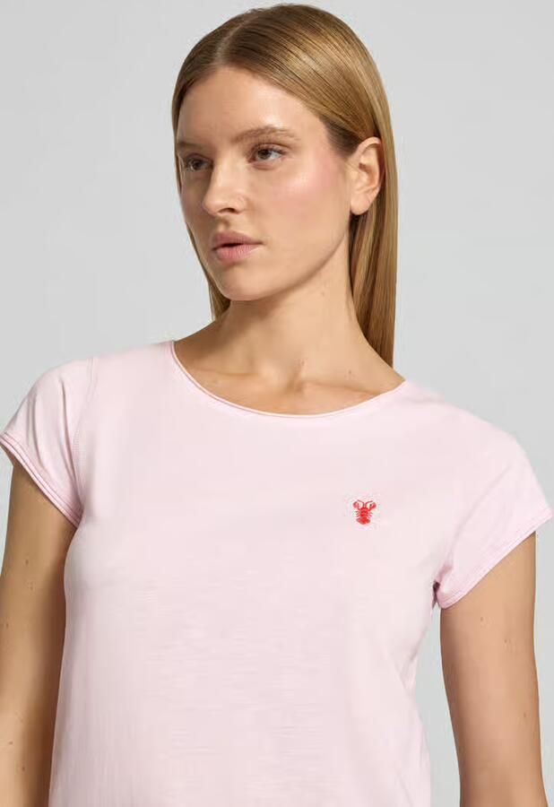 Christian Berg Woman regular fit T-shirt met motiefstitching