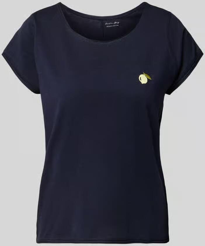Christian Berg Woman regular fit T-shirt met motiefstitching - Foto 2