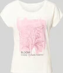 Christian Berg Woman regular fit T-shirt van viscosemix met bloemenprint