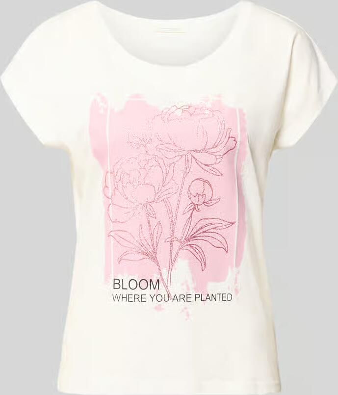 Christian Berg Woman regular fit T-shirt van viscosemix met bloemenprint - Foto 2