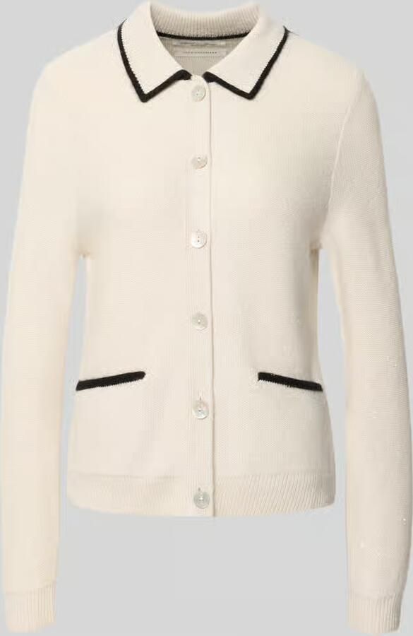 Christian Berg Woman regular fit vest van kasjmiermix