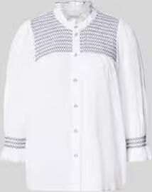 Christian Berg Woman Relaxed fit Blouse met lange mouwen van puur katoen