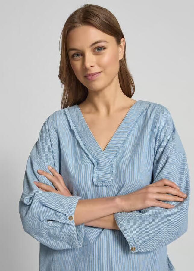 Christian Berg Woman Relaxed fit blouse met V-hals - Foto 2