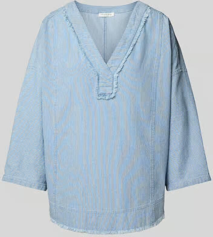 Christian Berg Woman Relaxed fit blouse met V-hals - Foto 3