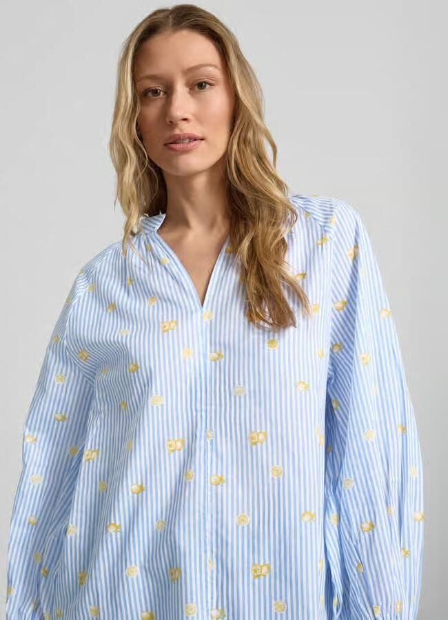 Christian Berg Woman relaxed fit blouse met V-hals