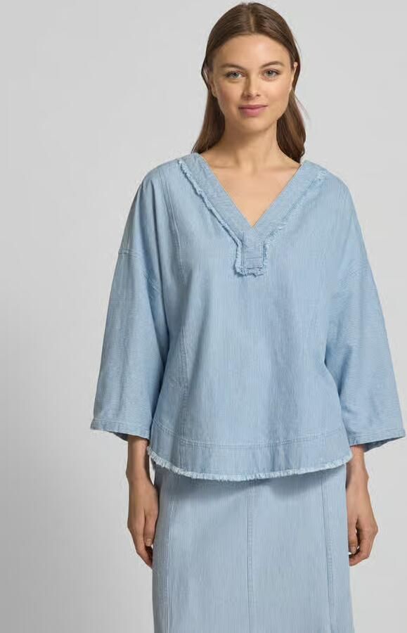 Christian Berg Woman Relaxed fit blouse met V-hals - Foto 4