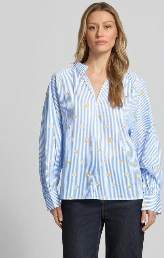 Christian Berg Woman relaxed fit blouse met V-hals - Foto 4