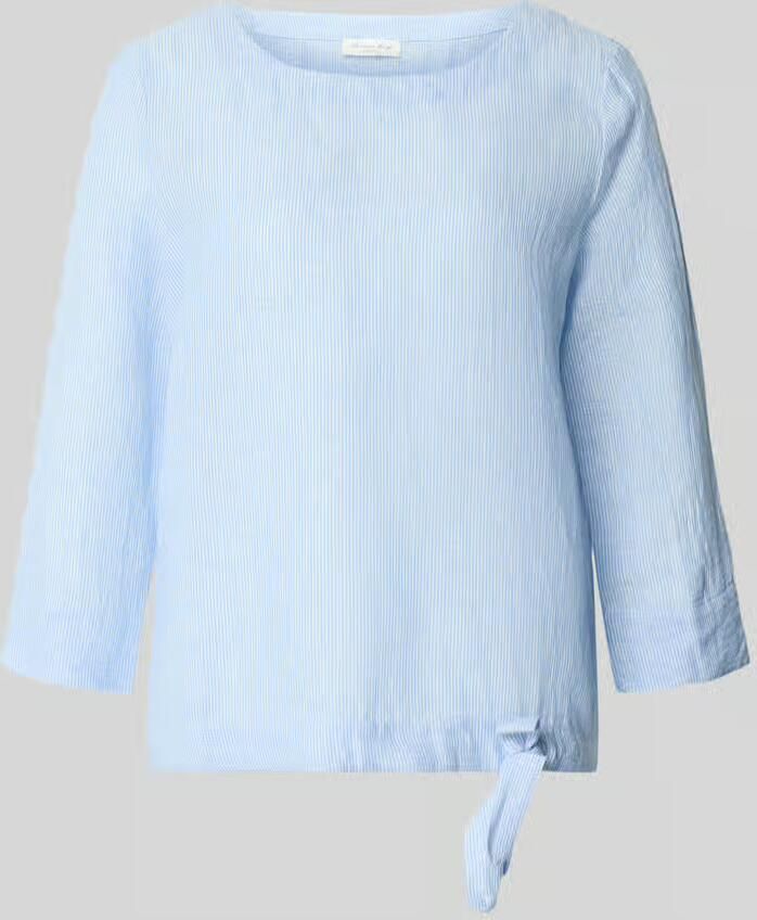 Christian Berg Woman Relaxed fit Blouse van Linnenmix