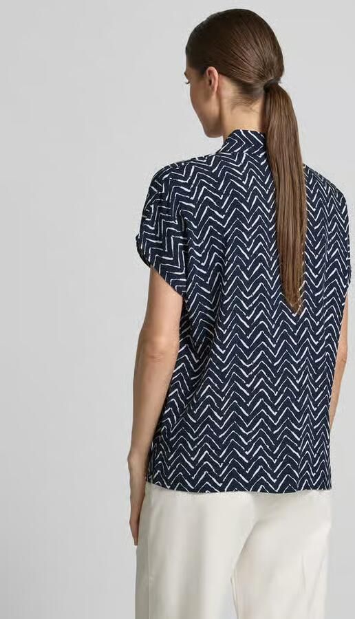 Christian Berg Woman relaxed fit blouse van viscose in all-over look - Foto 5