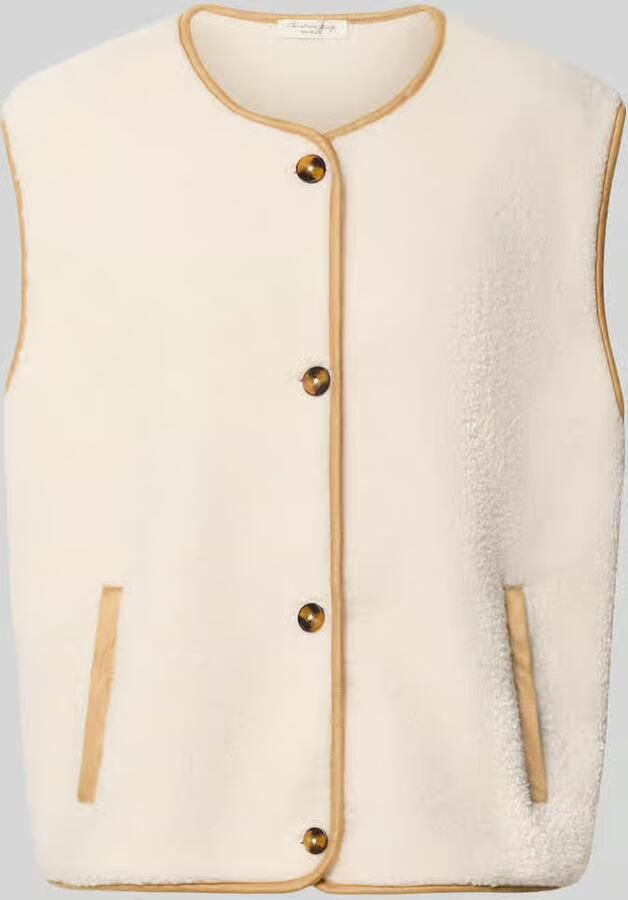 Christian Berg Woman relaxed fit bodywarmer met doorlopende knoopsluiting