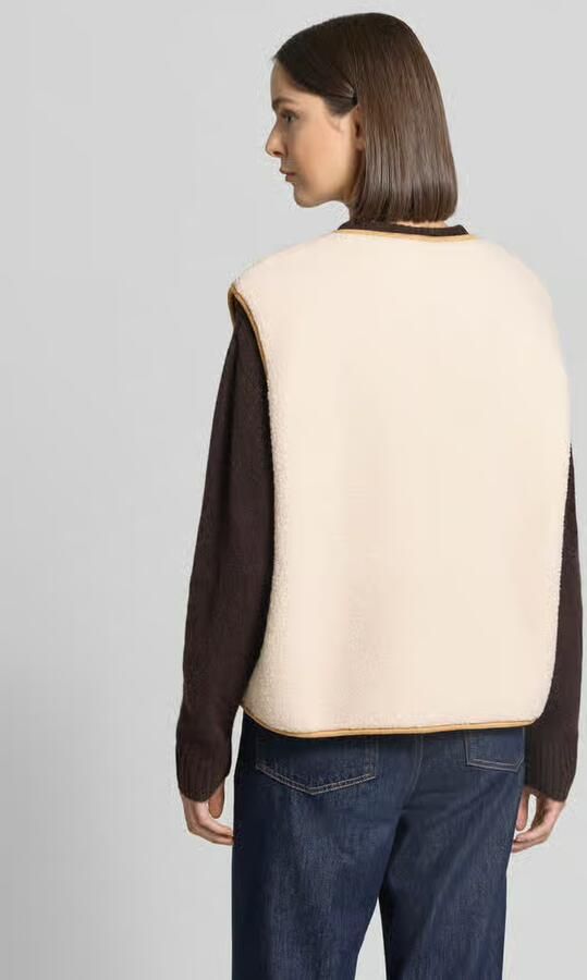 Christian Berg Woman relaxed fit bodywarmer met doorlopende knoopsluiting - Foto 3