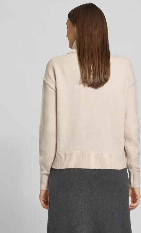Christian Berg Woman Relaxed fit coltrui met breistructuur
