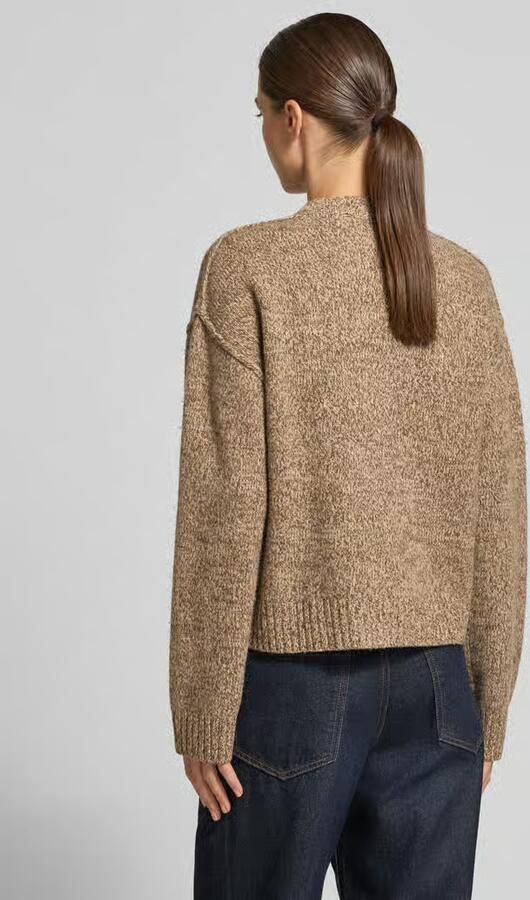 Christian Berg Woman relaxed fit gebreid jack van pure wol in tricotlook - Foto 3