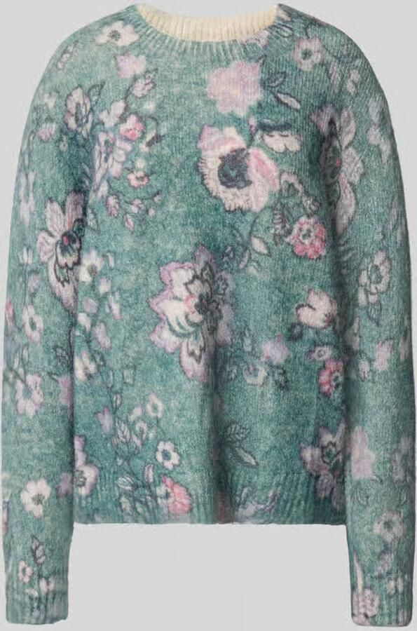 Christian Berg Woman relaxed fit gebreide pullover met linnengehalte