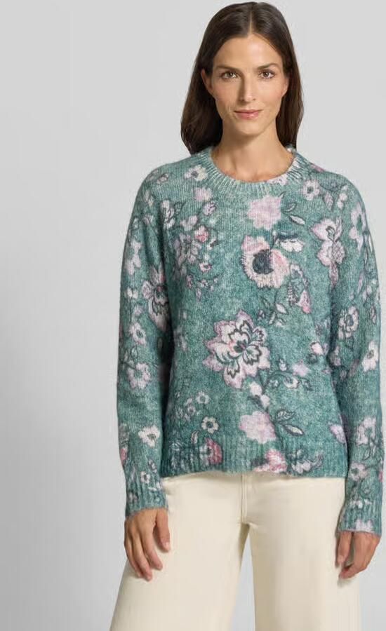 Christian Berg Woman relaxed fit gebreide pullover met linnengehalte - Foto 3