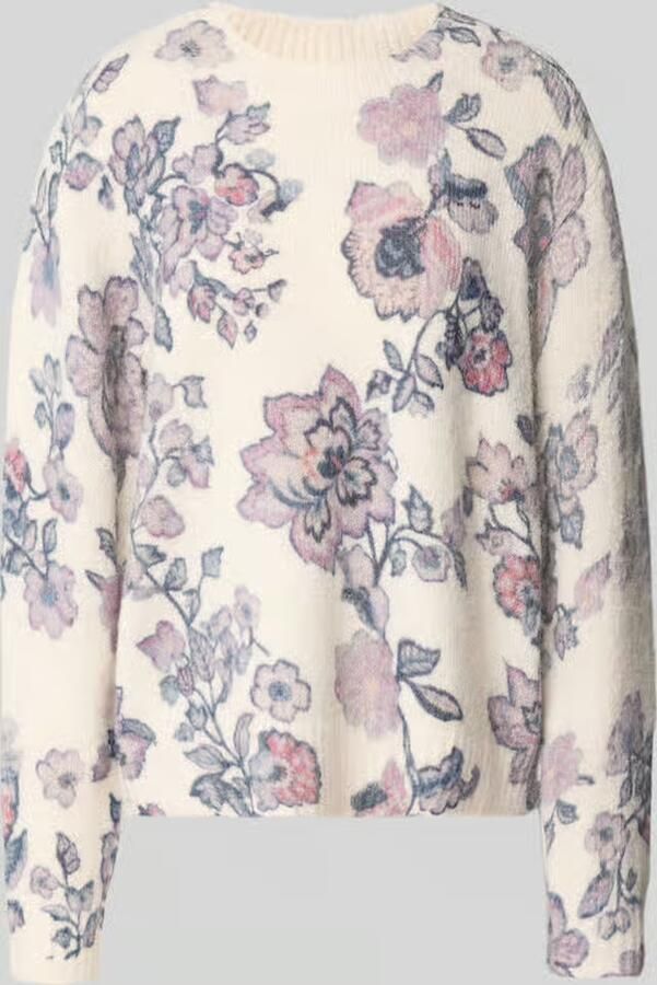 Christian Berg Woman relaxed fit gebreide pullover met linnengehalte
