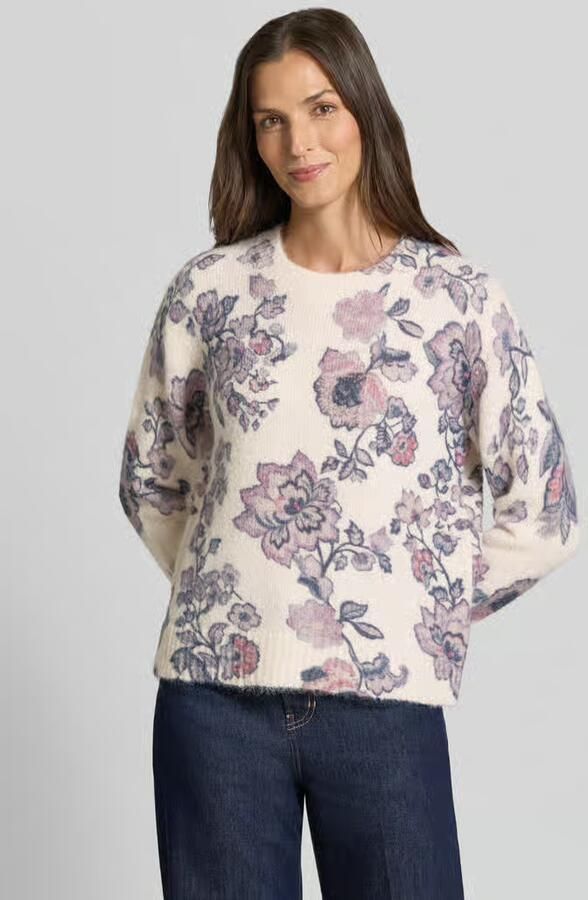 Christian Berg Woman relaxed fit gebreide pullover met linnengehalte - Foto 2