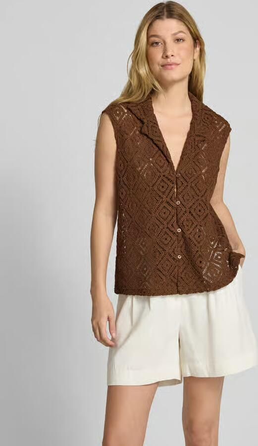 Christian Berg Woman Relaxed fit gehaakt gilet met ajourpatroon - Foto 2