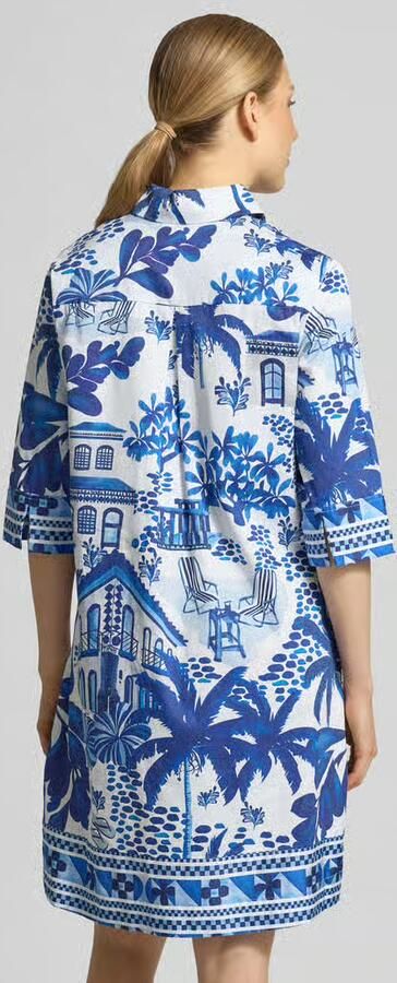 Christian Berg Woman relaxed fit klein in knielengte met all-over motiefprint