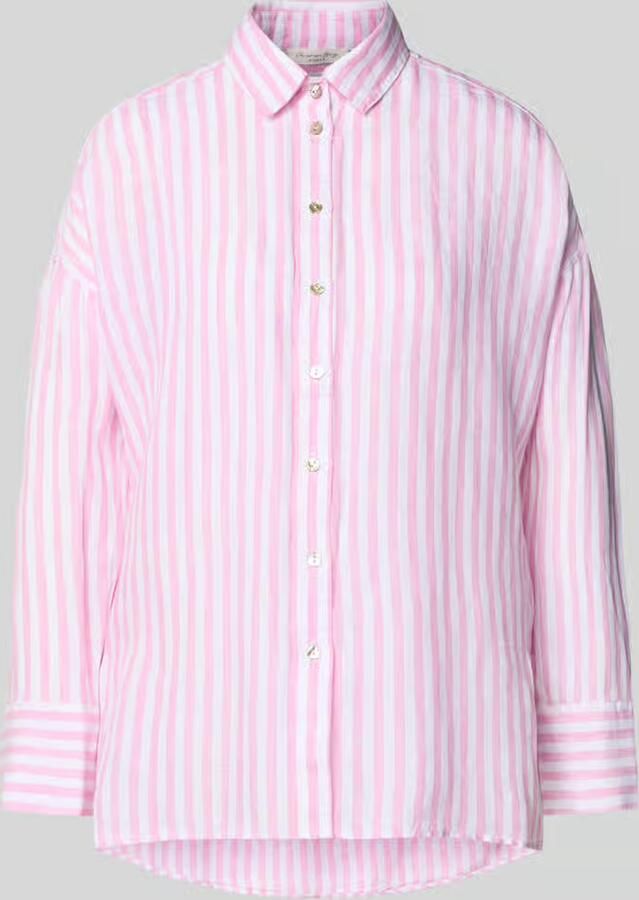 Christian Berg Woman relaxed fit linnen blouse in all-over look - Foto 2