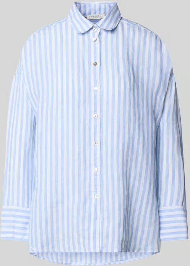 Christian Berg Woman relaxed fit linnen blouse in all-over look - Foto 2