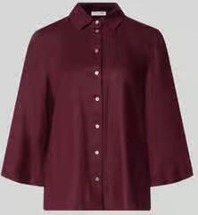 Christian Berg Woman relaxed fit linnen blouse met 3 4-mouw