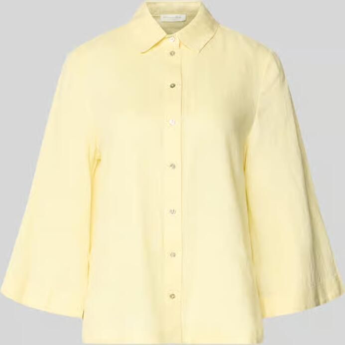 Christian Berg Woman relaxed fit linnen blouse met 3 4-mouw - Foto 2